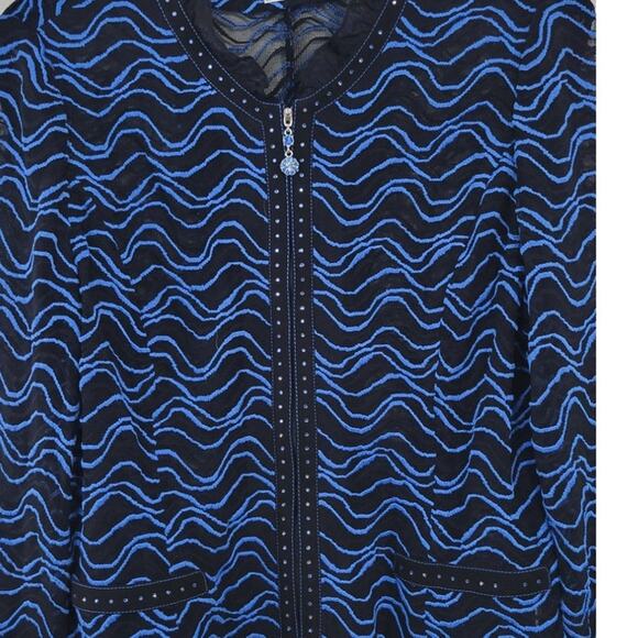 Chere Maselle Shirt Womens 94-106-175 Sheer Rhinestone Embellished Corpcore Top - Picture 3 of 12